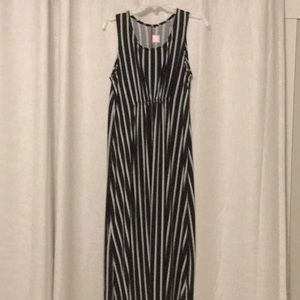 Striped Empire Waist Maxi Dress